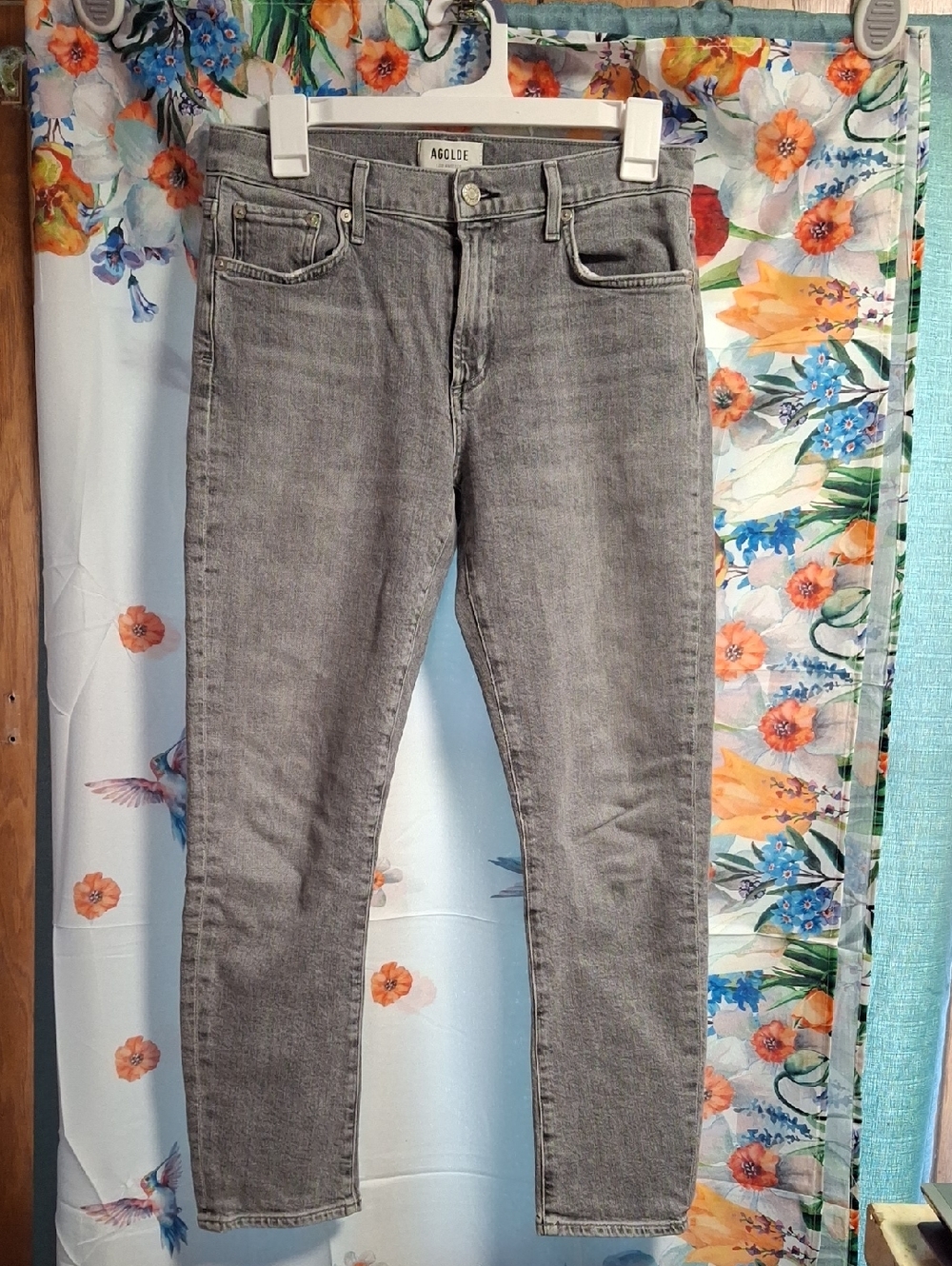 Agolde Gray  Straight Jeans Size 27